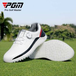Autres produits de golf Chaussures de golf PGM lacets à bouton pour hommes baskets anti-dérapantes super imperméables chaussures en microfibre. HKD230727