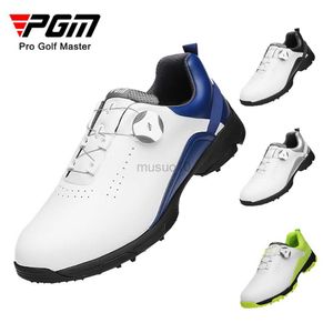 Autres produits de golf Chaussures de golf PGM Chaussures de golf imperméables et respirantes pour hommes Lacets rotatifs masculins Baskets de sport Baskets antidérapantes XZ143 HKD230727