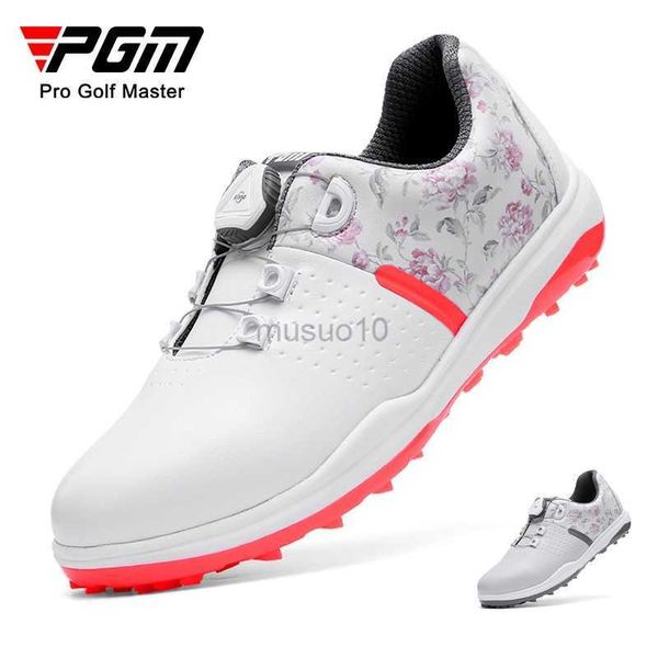 Otros productos de golf PGM zapatos de golf zapatos de mujer zapatillas antideslizantes cordones con pomo zapatos de poliuretano HKD230727