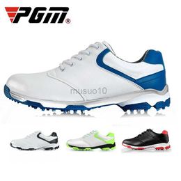 Autres produits de golf PGM Hommes Chaussures de golf Anti-dérapant Respirant Baskets de golf Super Fibre Spikeless Imperméable Sports de plein air Loisirs Formateurs XZ051 HKD230727