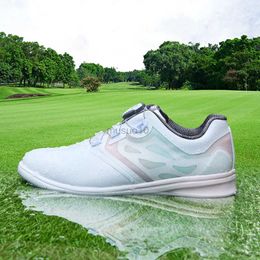 Autres produits de golf PGM Nouveau Golf Dames Baskets Imperméables Antidérapant Antidérapant Baskets Bouton Chaussures Dentelle Chaussures De Golf HKD230727