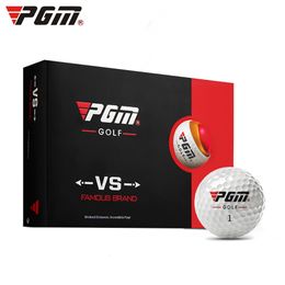 Andere golfproducten PGM Originele golfbal drielaagse Match Ball Gift Box Pakket Golf Ballet 12-st set Game Gebruik Ball Q017 230814