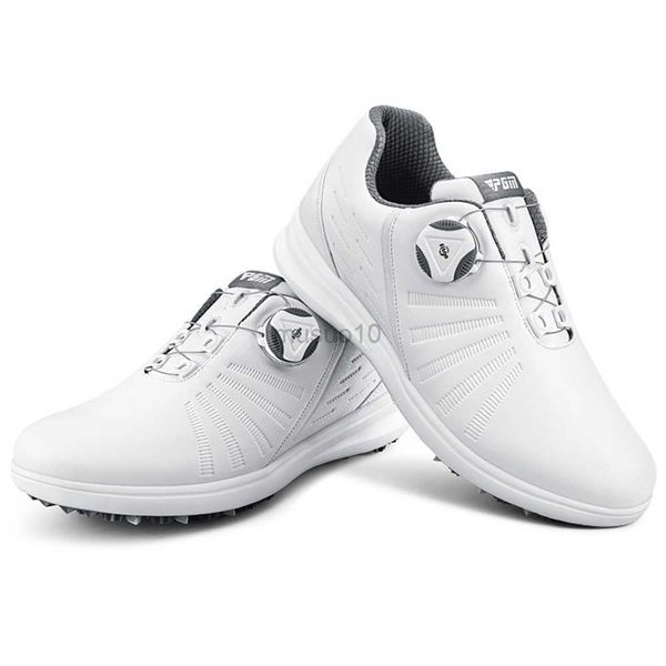 Otros productos de golf Zapatos de golf impermeables PGM Zapatos deportivos para mujer Zapatillas ligeras con cordones y hebilla Zapatillas deportivas antideslizantes transpirables XZ179 HKD230727