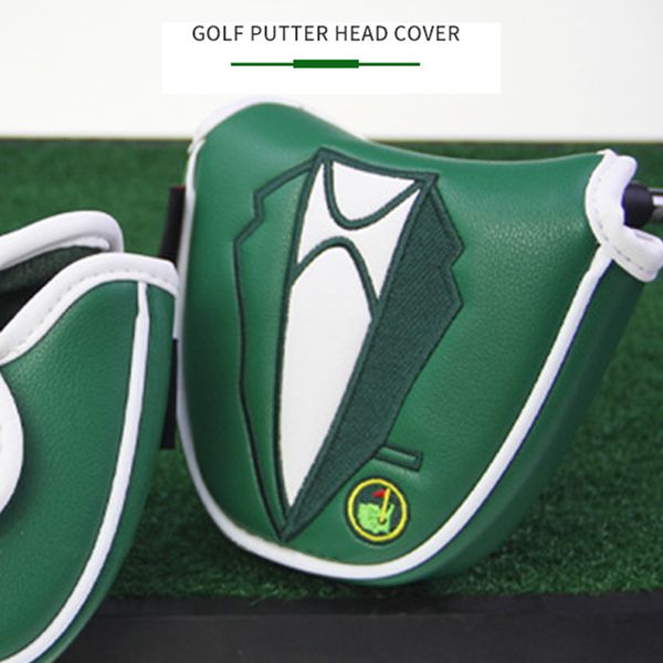 Autres produits de golf Couverture de putter Veste verte drôle Pièces de rechange de sport Pratique Haut de gamme Golf Headcover Demi-cercle Golf Head Covers 230612