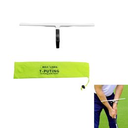 Autres produits de golf Putting Trainer T Putting Exerciseur Aide à la posture Aides à la formation Améliorer le taux de pénétration des trous des putters 230721