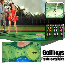 Overige golfproducten De Indoor Casual Game Set Putting Ouder-kind Interactie Antislip Slagmatten Mini Geschikt 231010