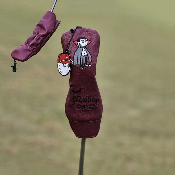 Otros productos de golf Vampire Golf Woods Headcovers Cubiertas para Driver Fairway Putter 135H Clubs Set Heads PU Cuero Unisex 802