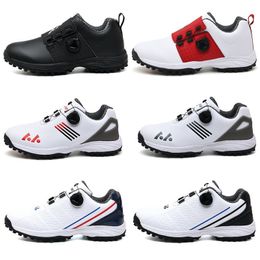 Autres produits de golf Chaussures de golf imperméables Hommes Baskets de golf confortables Taille extérieure 39-45 Chaussures de marche Baskets athlétiques antidérapantes 230817