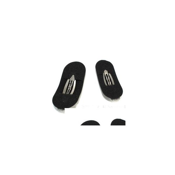 Autres soins capillaires 2pcs / lot clip volume noir bosse bosse pour coiffeurs princesse outils de style beignet pin chignon Evfs2011 Drop Delive Dh2Ri