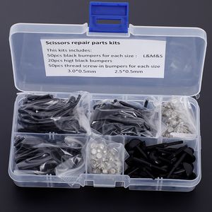 Andere haar zorgen kappersgebruik 1 doos schaar reparatieonderdelen kit 170 stcs vervangen rubber bumper silenciador haarschaar accessoires pj-0008 230208