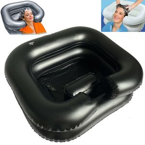 Other Hair Cares Inflatable Portable Shampoo Basin Hair Washing Basin for Bedridden Disabled Injured Hair Wash Tubat Home Sink Hair Care 230616