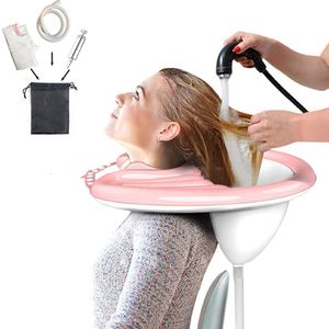 Other Hair Cares Inflatable Shampoo Basin PVC Foldable Portable Shampoo Pad Spa Tub Deflate Hair Washing Basin for Pregnant Women Elderly 230616