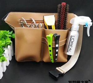 Autres soins capillaires Barber professionnel PU cuir ciseaux sac taille Pack coiffure outil pochette 231116