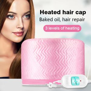 Autres soins capillaires Thermocap pour cheveux gorro termico para cabello tratamiento vapeur infirmière ménage chapeau soin EU Plug 230325
