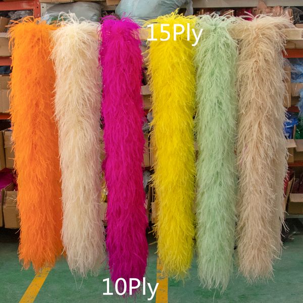 Autres outils à main 3 6 10 15 20Ply Boa Fluffy Soft Marabou Plumes d'autruche Écharpe Costume coloré Vêtements Couture Plume Décoration Châle Filles Tops 230826