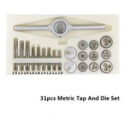 Ander handgereedschap 31 stks Metrische Tappen Set M1.0 M.1 M.2 M1.4 M.6 M.8 M2.0 2.2 M.5 Boor Schroef HSS Draad 230727