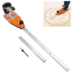 Andere handgereedschap Cirkel Circle Snijden Jig Trimmer voor het frezen van houten bord router groove houtbewerking 2140 cm 230503