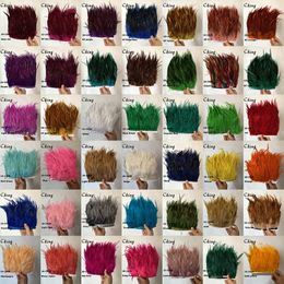 Ander handgereedschap CKing 42 kleuren 10 meter Rooster Hackle Feather Trims franjes 1015 cm inch Zadellinten Kip trimmen 230826