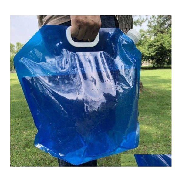 Otras herramientas de mano Herramientas de mano Bolsa de agua para exteriores Bolsa de agua portátil plegable Waterees Cam Cooking Picnic Bbq Waters Transporter 5L / 10L Wateres Ta Dhyxi