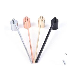 Autres outils à main Lampe à huile Dipper Extinction Coupe-bordure Remettre Rose Gold Black Sie Bougie en acier inoxydable Snuffer Flame Wick aussi Oti8X