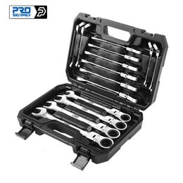 Ander handgereedschap PROSTORMER 14PCS Keys Set Multitool Wrench Ratelsleutels Tool Universal Car Repair 231204