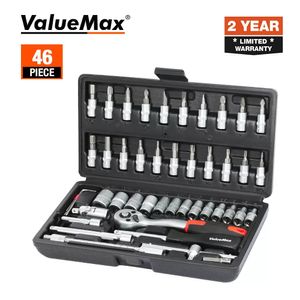 Otras herramientas manuales Conjuntos de herramientas manuales ValueMax Kit de herramientas de reparación de automóviles Caja de herramientas mecánicas para el hogar DIY Juego de llaves de tubo de 14