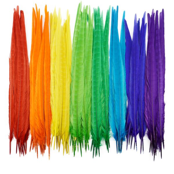 Otras herramientas de mano Venta al por mayor 40-45 cm Plumas de cola de faisán coloridas para Ctafts Tocado de plumas naturales Accesorios de carnaval Decoración de boda 230821