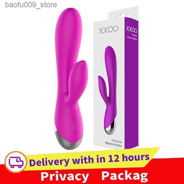 Autres articles de beauté de santé 10 vitesses G Spot Vibromasseur USB rechargeable puissant gode lapin vibrateur pour femmes stimulation du clitoris massage adulte s Q230919