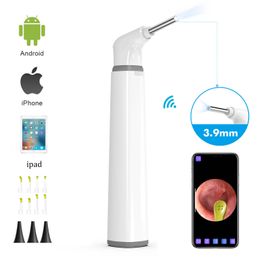 Autres articles de beauté de santé 1PC 2 PCS WIFI Otoscope visuel Endoscope d'oreille Caméra Cire Nettoyant pour oreilles Nez Support dentaire IOS Android 230915