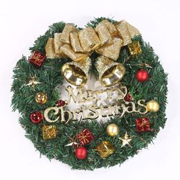 Otros artículos de belleza para la salud 1 pieza Corona de Feliz Navidad para puerta colgante frontal Ventana de Navidad Decoración interior y exterior