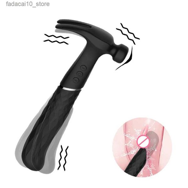 Autres articles de beauté et de santé Vibromasseur à 20 vitesses pour femmes Mode de vibration puissant Vibromasseur à marteau G Spot Massage vaginal Stimulation du plug anal Produit adulte Q240117