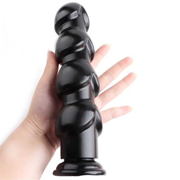 Otros elementos de belleza de la salud 24 cm Pene falso grande Fuerte Suction Bead Anal Anal Penis Fait Butt Enchufe Anal Anal Y240503