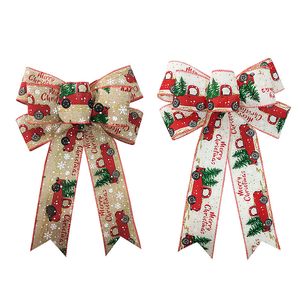 Andere gezondheidsschoonheidsartikelen 2 stks kerst boog handgemaakt lintbogen decoratief bowknot ornament voor kerst decoreren boomfestival vakantie trouwfeestbenodigdheden