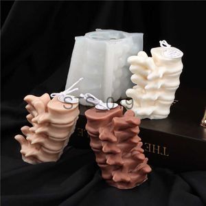 Autres articles de beauté de santé 3D vertèbres moules de bougie en silicone pour bricolage bougie parfumée à la main ornements de plâtre moules de fabrication de savon fournitures de décoration de bureau x0904