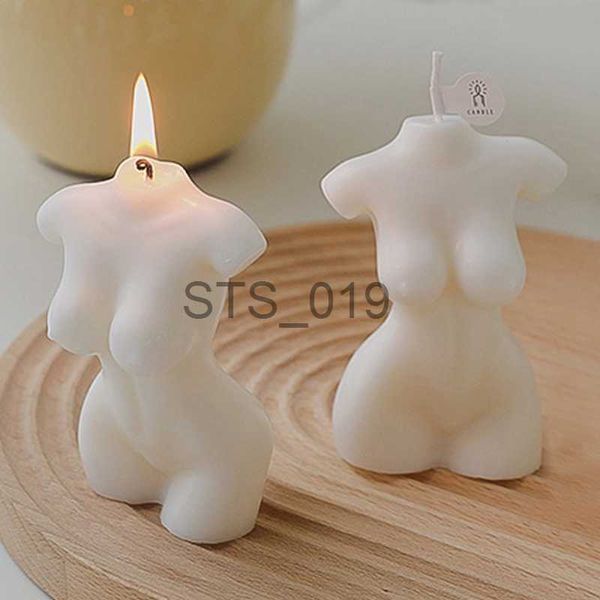 Otros artículos de belleza para la salud 4 estilos 3D Mujer Forma del cuerpo Vela perfumada Vivid Emulacional Torso desnudo Estatua de parafina Mesa para el hogar Decoración artística x0904