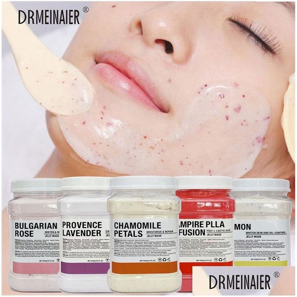 Otros artículos de belleza para la salud 650G Vampire Soft Spa Hydro Jelly Mask Powder Anti-Aging Brighten Peel Off Diy Facial Crystal Flower Pet Dhtmg