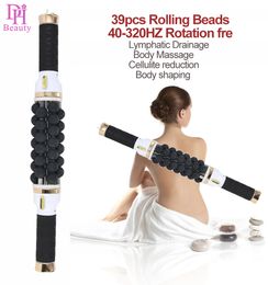 Overige Gezondheid Schoonheidsartikelen 7D Fitness Stimulator Roller Massage Cellulitis Vermindering Lymfedrainage Rolling Beads Cilindertherapie Lichaamscontouren 230619