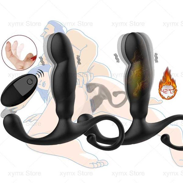 Autres articles de beauté pour la santé Vibratrice anale sans fil adulte BDSM Anal plug Prostate Massager S for Women Men Couples Games Accessoires Chasteté Sex Shop Y240503