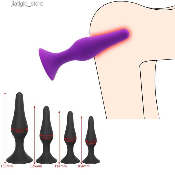 Otros elementos de belleza de la salud Juguetes anal para adultos Tople para hombres Silicona Silicona Falso Pene Difusor Vaginal Masea