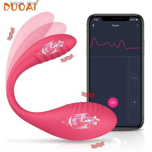 Otros artículos de la salud Aplicación Vibrador Bluetooth Bluetooth Femenino Vibrador de control remoto inalámbrico Vibrador con pareja Vibration Love Toy Y240402