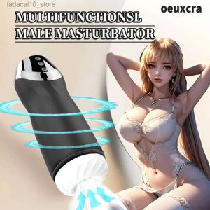 Autres articles de beauté de santé Automatique Mâle Sucer Masturbateur Coupe Masturbation Vagin pour Hommes Vibromasseur Chauffant Machine de Fellation Produits pour Adultes Q240117