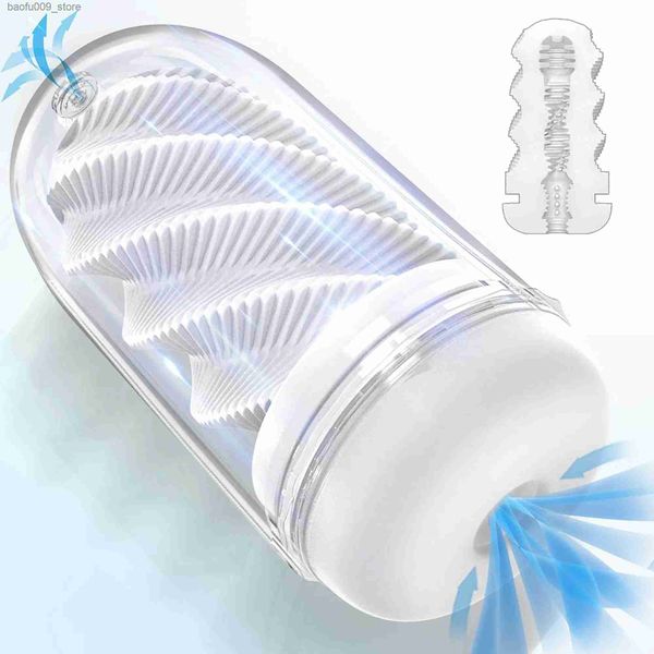 Otros artículos de salud de la salud Copa de pulverización automática Canal de espiral Manual de válvula de respiración Masturbación Ejercicio masculino Producto adulto Q240426