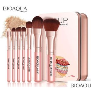 Autres articles de beauté de santé Bioaqua 7Pcsset Pro Femmes Pinceaux De Maquillage Du Visage Ensemble Visage Cosmétique Ombre À Paupières Fondation Blush Brush Make U Dhio2