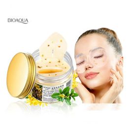 Otros artículos de belleza para la salud Bioaqua Gold Osmanthus Mascarilla para los ojos Gel de colágeno Proteína de suero Sleepes Eliminar el círculo oscuro Gota hidratante Del Dhn1T