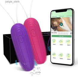 Andere gezondheidsschoonheidsartikelen Bluetooth App Mini Bullet Vibrator vrouwelijke klik stimulator draadloze afstandsbediening pantie trilling liefde vrouwelijke volwassene y240402