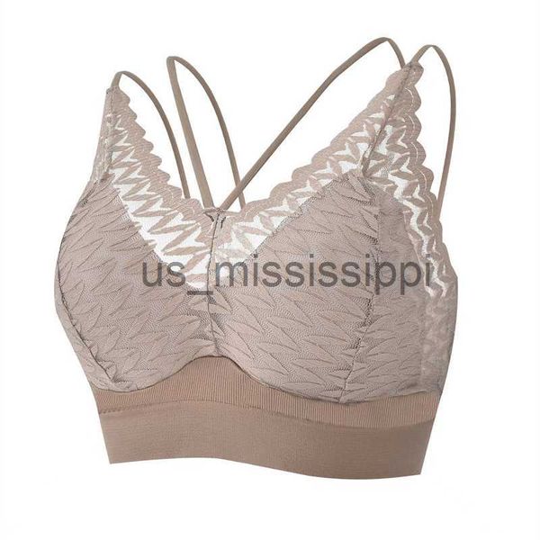 Otros artículos de belleza de salud Chaleco femenino transpirable Sujetador de encaje sexy Belleza Espalda Mujeres Alambre libre Push Up Bralette Ropa interior Sin costura Inalámbrico Reúna Brassiere x0831