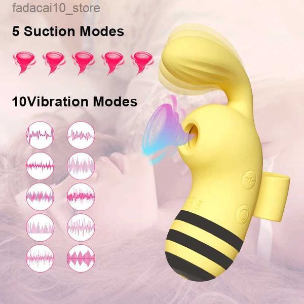 Autres articles de beauté et de santé Clitoris Sucker Finger Toy Vibrateurs Wearable Panty Vibrateur Télécommande Stimulation Multiple Clitoris Vibrateur Q240117
