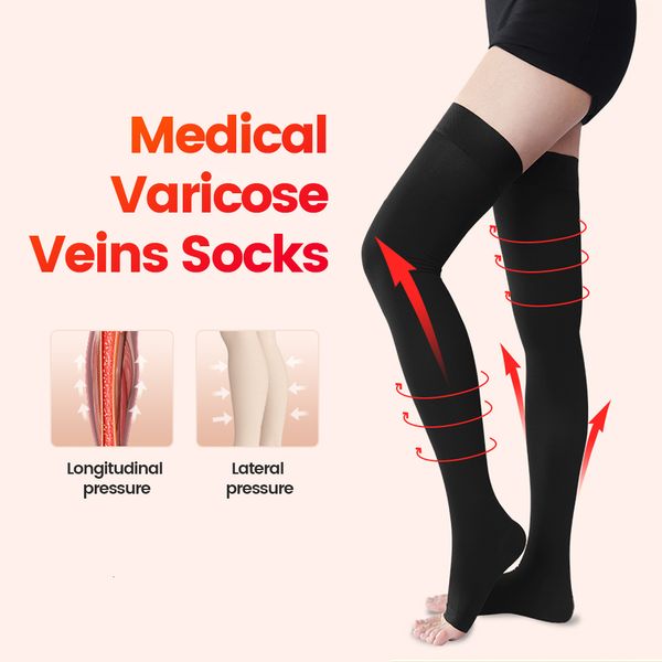 Otros artículos de belleza para la salud Calcetines de compresión Venas varicosas unisex Medias de presión de enfermería elásticas Pies para dormir Tratamiento de venas 230915