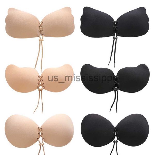 Otros artículos de belleza para la salud DAILOU Mujeres reutilizables Autoadhesivo Vendaje sin tirantes Sujetador sin espalda Stick Gel Silicona Push Up Ropa interior para mujer Sujetador invisible x0831