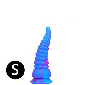 Andere gezondheid Beauty Items Dildo's/Dongs Sile Octopus Tentakel Enorm dier Colorf Monster Prostaat Mas Anal Butt Plug Toy For Women Ad Dhzzc